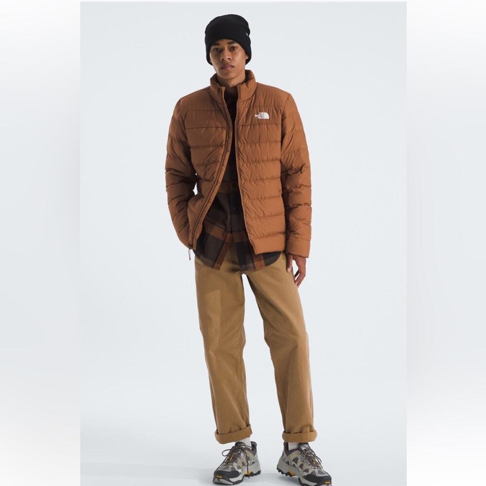 The North Face Men's Aconcagua 3 Puffer Jacket Burnt Umber Large - Picture 5 of 8